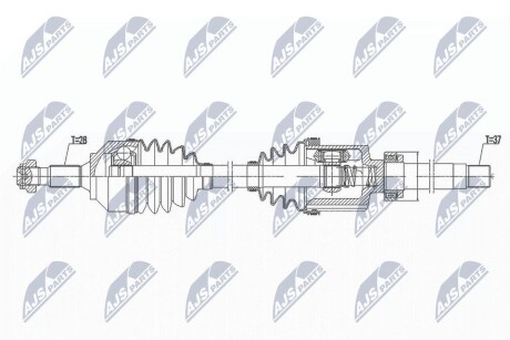 ПІВВІСЬ | CITROEN C5 III 2.0HDI,2.2HDI 09- /ПРАВ,ATM/ NTY NPWCT099 (фото 1)