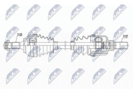 ПІВВІСЬ | CITROEN C3 II AIRCROSS 1.2T,1.5HDI 17-, OPEL CROSSLAND X 1.2T,1.5TD 18- /ЛІВ, ATM AT6/ NTY NPWCT101