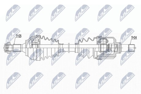 ПІВВІСЬ | CITROEN C3 II AIRCROSS 1.2T,1.6HDI 17- /ЛІВ,MTM MC 6B/ NTY NPWCT103