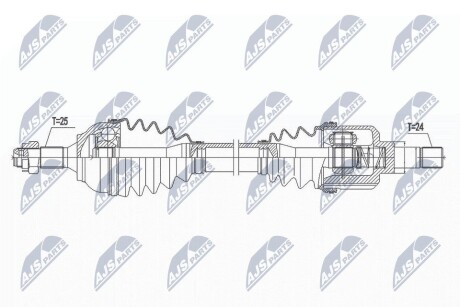 ПІВВІСЬ | CITROEN C3 II AIRCROSS 1.2T,1.6HDI 17-, C-ELYSEE 1.6HDI 100KM 14- /ЛІВ,MTM M5/ NTY NPWCT109