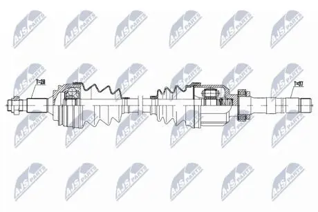 ПІВВІСЬ | DS 7 CROSSBACK 1.5 BLUEHDI 130 17- /ПРАВ,MTM/ NTY NPWCT123