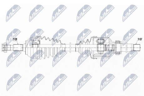 ПІВВІСЬ | CITREON DS4 2.0HDI 165KM 11-15, 2.0HDI 180KM 14-15, DS4/CROSSBACK 2.0HDI 180KM 14- /ПРАВ,ATM/ NTY NPWCT129