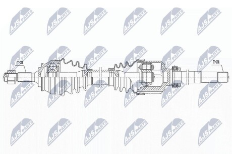 ПІВВІСЬ | CITROEN C4 CACTUS 1.2VTI 75KM,82KM, 1.2 THP110,PURE TECH 130, 1.5BLUEHDI 100, 1.6HDI 14- /ПРАВ, SKRZYNIA MC/ NTY NPWCT135