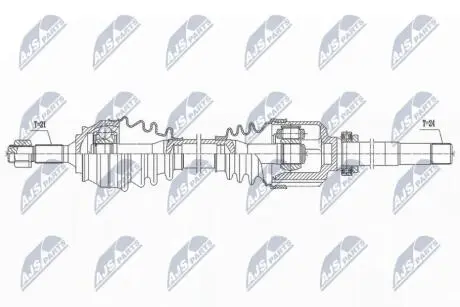 ПІВВІСЬ | CITROEN C4 CACTUS 1.2VTI 75KM,82KM, 1.2 THP110,PURE TECH 130, 1.5BLUEHDI 100, 1.6HDI 14- /ПРАВ, SKRZYNIA MC/ NTY NPWCT135