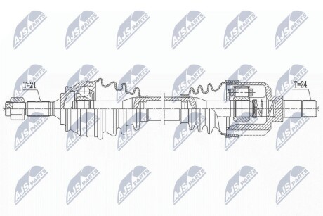 ПІВВІСЬ | CITROEN C4 CACTUS 1.2 THP110,PURE TECH 130, 1.5BLUEHDI 100 14- /ЛІВ,MTM,ATM/ NTY NPWCT137