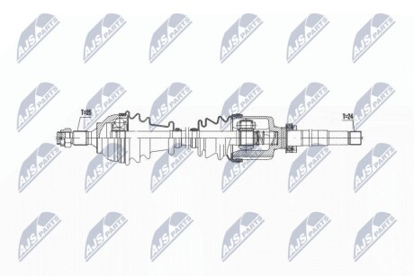 ПІВВІСЬ | CITROEN C4 PICASSO / GRAND PICASSO 2.0HDI 06- /ПРАВ,SEMI ATM/ NTY NPWCT140