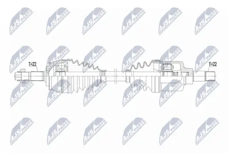 ПОЛУОСЬ NTY NPWCT158