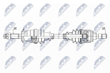 ПІВВІСЬ | DAIHATSU TERIOS 1.3 4WD 98- /ПЕРЕД,ЛІВ/ NTY NPWDA000