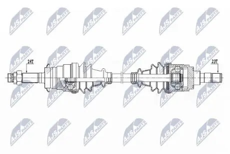 ПІВВІСЬ | DAIHATSU TERIOS 1.3 4WD 98- /ПЕРЕД,ПРАВ/ NTY NPWDA001