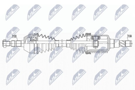 ПІВВІСЬ | CHEVROLET CRUZE 1.6,1.8 09- /ЛІВ,MTM/ NTY NPWDW027