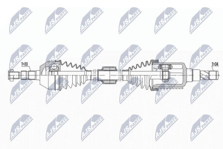 ПІВВІСЬ | CHEVROLET CRUZE 1.6,1.8 09- /ПРАВ,MTM/ NTY NPWDW029