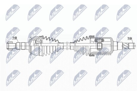 ПІВВІСЬ | CHEVROLET ORLANDO 1.4T,1.8 11- /ЛІВ,MTM/ NTY NPWDW037