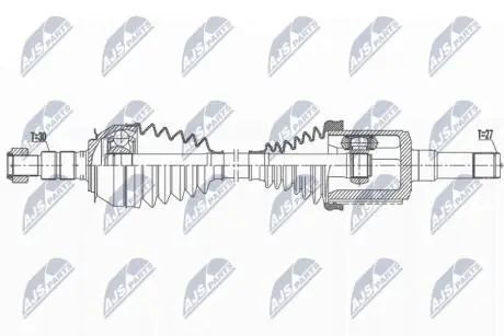 ПІВВІСЬ | CHEVROLET ORLANDO 2.0TD 11- /ПРАВ/ NTY NPWDW047