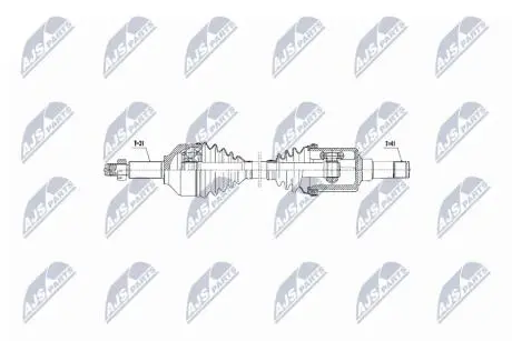 ПІВВІСЬ | FORD TRANSIT 330 2.2TDCI 01.13-, 2.0TDCI 01.16-, TRANSIT CUSTOM 330 2.2TDCI 01.13-, 2.0TDCI 01.16- /ЛІВ,SKRZYNIA 6MT/ NTY NPWFR075