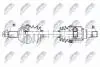ПІВВІСЬ | FORD FIESTA 1.6I 16V 01-10, FUSION 1.6I 16V 02-10 /ЛІВ/ NTY NPWFR079 (фото 1)