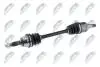 ПІВВІСЬ | FORD FIESTA 1.6I 16V 01-10, FUSION 1.6I 16V 02-10 /ЛІВ/ NTY NPWFR079 (фото 2)