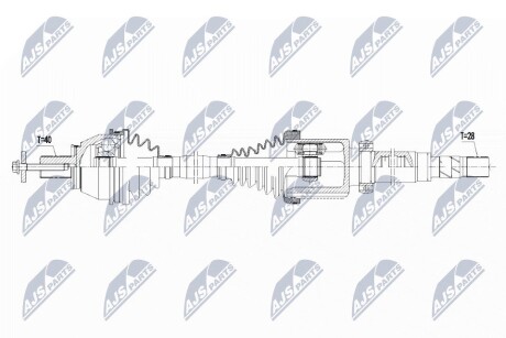 ПІВВІСЬ | FORD ENG.2.2TDCI MONDEO IV 08-, S-MAX/GALAXY 08- /ПРАВ/ NTY NPWFR094