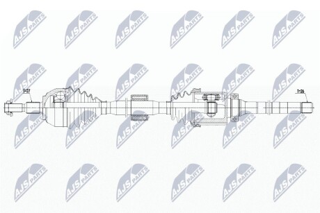 ПІВВІСЬ | FORD KUGA 2.0TDCI 2WD/4WD 08-12 /ПРАВ,MTM/ NTY NPWFR107