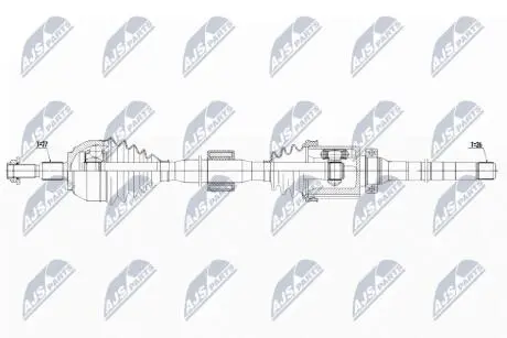ПІВВІСЬ | FORD KUGA 2.0TDCI 2WD/4WD 08-12 /ПРАВ,MTM/ NTY NPWFR107