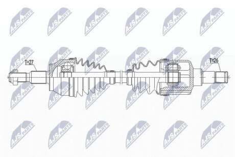 ПІВВІСЬ | FORD FOCUS III 1.0T 12- /ЛІВ,MTM/ NTY NPWFR109