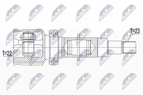 Внутренний шрус ford focus31.0t 12 cmax,1777139 NTY NPWFR112