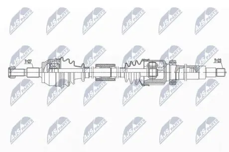 ПІВВІСЬ | FORD ENG. 1.6,1.6TI FOCUS III 10-, C-MAX/GRAND C-MAX 10- /ПРАВ,MTM/ NTY NPWFR113