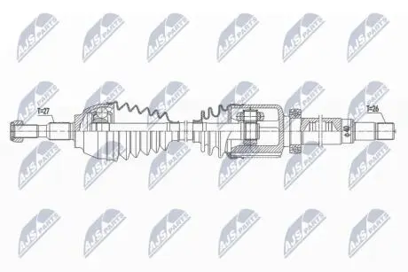 ПІВВІСЬ | FORD MONDEO V 2.0TDCI 14- /ПРАВ,MTM/ NTY NPWFR115