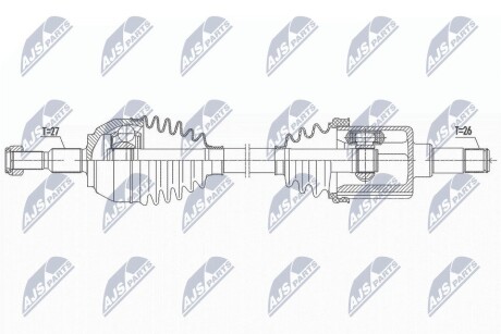 ПІВВІСЬ | FORD KUGA 2.0TDCI 2WD/4WD 08-12 /ПЕРЕД,ЛІВ,MMT6/ NTY NPWFR117