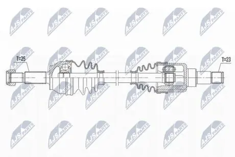ПІВВІСЬ | FORD KA+ 1.2,1.2TI-VCT 16- /ЛІВ,MTM/ NTY NPWFR119