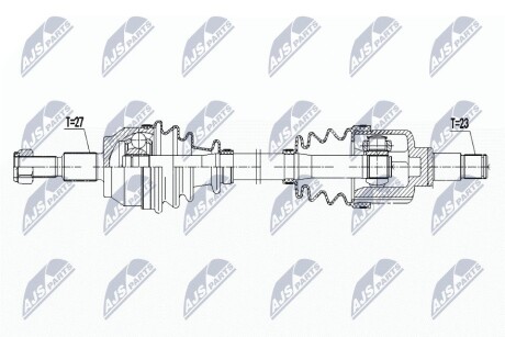 ПІВВІСЬ | FORD FOCUS 1.0T 12- /ЛІВ,MTM/ NTY NPWFR121