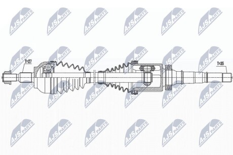 ПІВВІСЬ | FORD KUGA II/ESCAPE 1.5T, 1.6T,2.0T 12- /ПРАВ,ПЕРЕД,ATM/ NTY NPWFR135