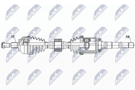 ПІВВІСЬ | FORD KUGA II 2.0TDCI 4WD 13- /ПЕРЕД,ПРАВ MTM/ NTY NPWFR137