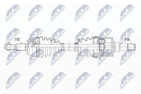 ПІВВІСЬ | FORD FOCUS 2.0TDCI 10-, C-MAX/GRAND C-MAX II 2.0TDCI 10-, TRANSIT CONNECT/TOURNEO CONNECT 1.6TDCI 13- /ЛІВ,MTM/ NTY NPWFR147