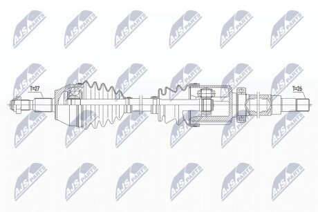 ПІВВІСЬ | FORD TRANSIT CONNECT/TOURNEO CONNECT 1.5TDCI 15- /ПРАВ,MTM 6B/ NTY NPWFR149 (фото 1)