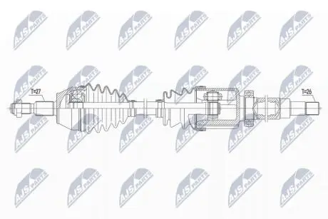 ПІВВІСЬ | FORD TRANSIT CONNECT/TOURNEO CONNECT 1.5TDCI 15- /ПРАВ,MTM 6B/ NTY NPWFR149