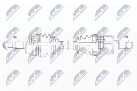 ПІВВІСЬ | FORD TRANSIT CONNECT/TOURNEO CONNECT 1.5TDCI 15- /ЛІВ,MTM 6B/ NTY NPWFR151