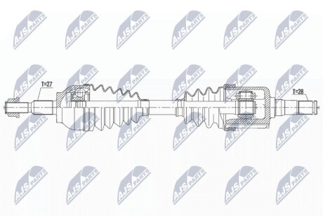 ПІВВІСЬ | FORD FOCUS III 2.0TDCI 10-, C-MAX II/GRAND C-MAX 2.0TDCI 10- /ЛІВ,ATM/ NTY NPWFR161