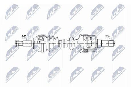 ПІВВІСЬ | FORD FIESTA 1.4 08- /ЛІВ,ATM/ NTY NPWFR165