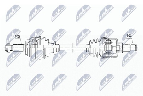 ПІВВІСЬ | FORD ENG. 1.0T ECOBOOST FIESTA 12-, B-MAX 12- /ЛІВ,MTM/ NTY NPWFR167