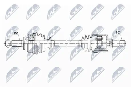 ПІВВІСЬ | FORD ENG. 1.0T ECOBOOST FIESTA 12-, B-MAX 12- /ЛІВ,MTM/ NTY NPWFR167