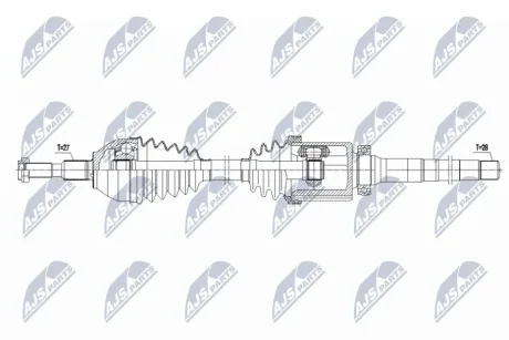 ПРИВІДНИЙ ВАЛ NTY NPWFR180