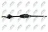 ПІВВІСЬ | FIAT 1.3JTD GRANDE PUNTO 199 05-, PUNTO EVO 08-, PUNTO 1.3JTD, 1.4 12-, IDEA 1.3JTD 06-11, LANCIA 1.3JTD YPSILON/MUSA 04-06 /ПРАВ, KOMPLETNA Z PRZEGUBEM WEWNКTRZNYM/ NTY NPWFT020 (фото 2)