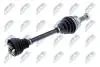 ПІВВІСЬ | FIAT 1.3JTD GRANDE PUNTO 199 05-, PUNTO EVO 08-, PUNTO 1.3JTD, 1.4 12-, IDEA 1.3JTD 06-11, LANCIA 1.3JTD YPSILON/MUSA 04-06 /ЛІВ, KOMPLETNA Z PRZEGUBEM WEWNКTRZNYM/ NTY NPWFT031 (фото 1)