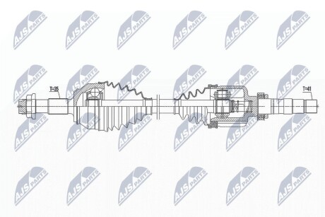 ПІВВІСЬ | FIAT DUCATO 2.3D MULTIJET 11-, CITROEN JUMPER 2.2HDI 11-, PEUGEOT BOXER 2.2HDI 11- /ПРАВ/ NTY NPWFT039