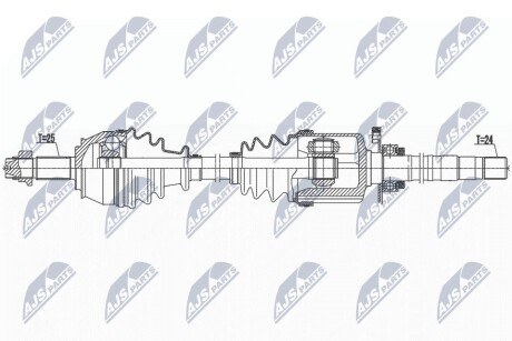 ПІВВІСЬ | FIAT 500 1.4 100KM, 1.3D MULTIJET 95KM 07- /ПРАВ,MTM/ATM/ NTY NPWFT051