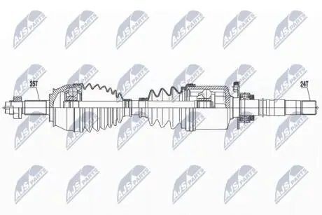 ПІВВІСЬ | ABARTH 500/595/695 1.4T 08- /ПРАВ,MTM5/ NTY NPWFT053