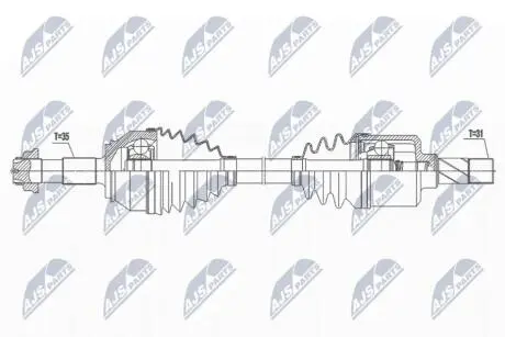 ПІВВІСЬ | FIAT DUCATO 11- /ЛІВ,MTM/ NTY NPWFT065