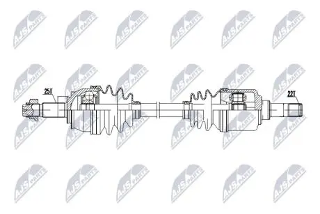 ПОЛУОСЬ NTY NPWFT083