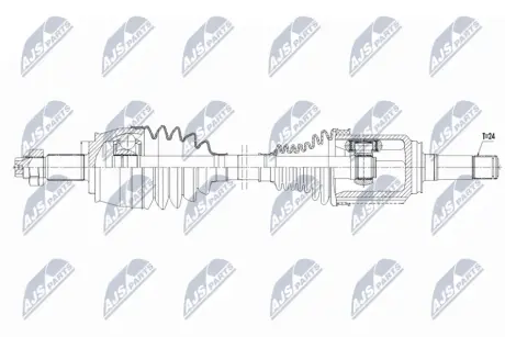 ПОЛУОСЬ NTY NPWFT096