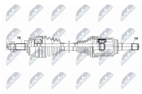 ПОЛУОСЬ NTY NPWFT097